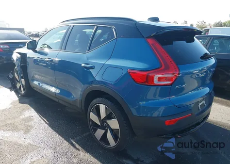 2023 Volvo Xc40 Recharge Pure Electric Twin Ultimate из США, поврежденный, VIN YV4ED3UM9P2012880